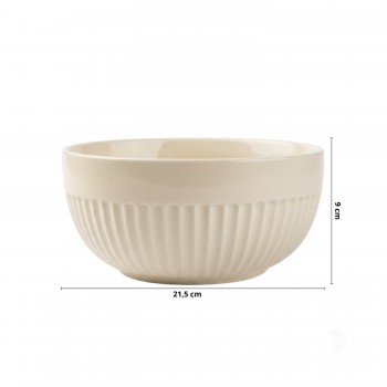 Tigela de Porcelana 1990mL Assar e Servir Germer Marfim
