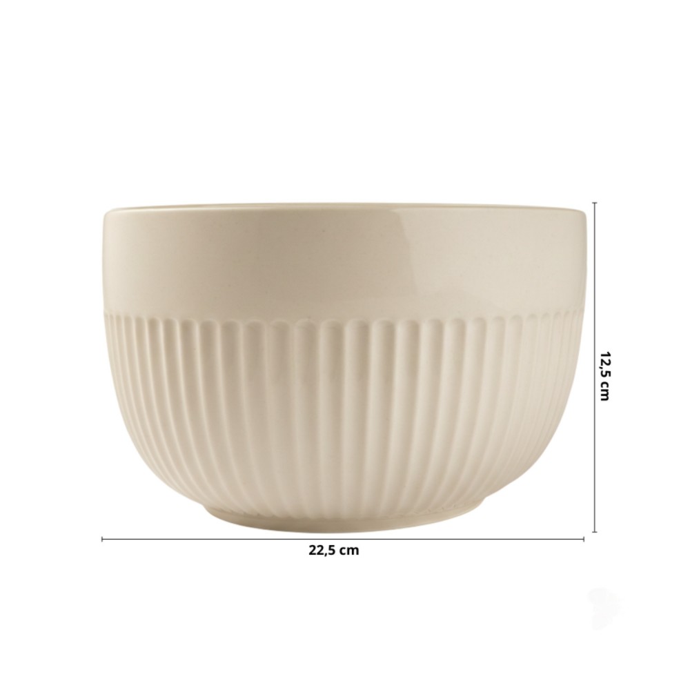 Tigela de Porcelana 2990mL Assar e Servir Germer Marfim