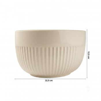 Tigela de Porcelana 2990mL Assar e Servir Germer Marfim