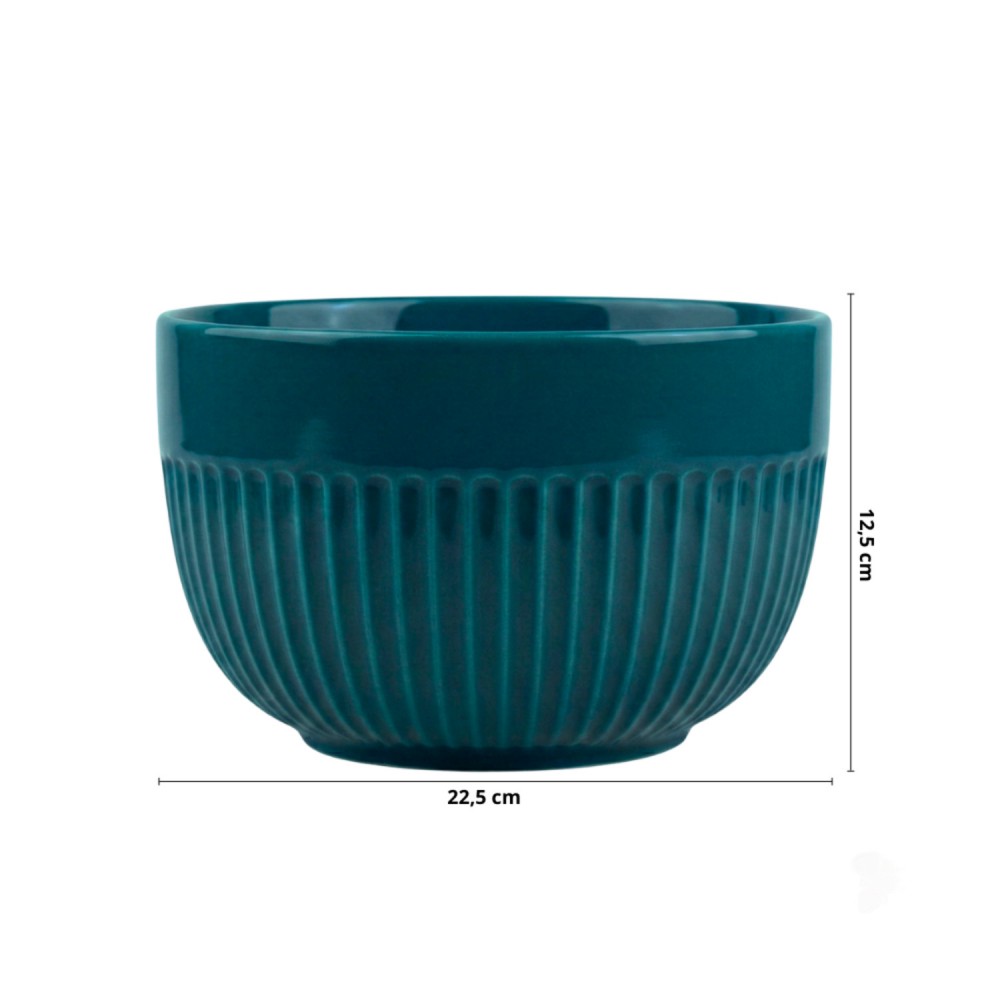 Tigela de Porcelana 2990mL Assar e Servir Germer Verdigris