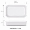 Cuba Porcelana 1/4 Gourmet Germer 13,8x24,2x6,5cm 1250mL Branca