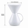 Bule de Porcelana com Porta Filtro Germer Branco
