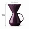 Bule de Porcelana com Porta Filtro Germer Ameixa