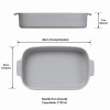 Travessa de Porcelana Retangular Germer 30X21cm Branco