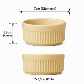 Ramekin de Porcelana Germer 85mL Marfim