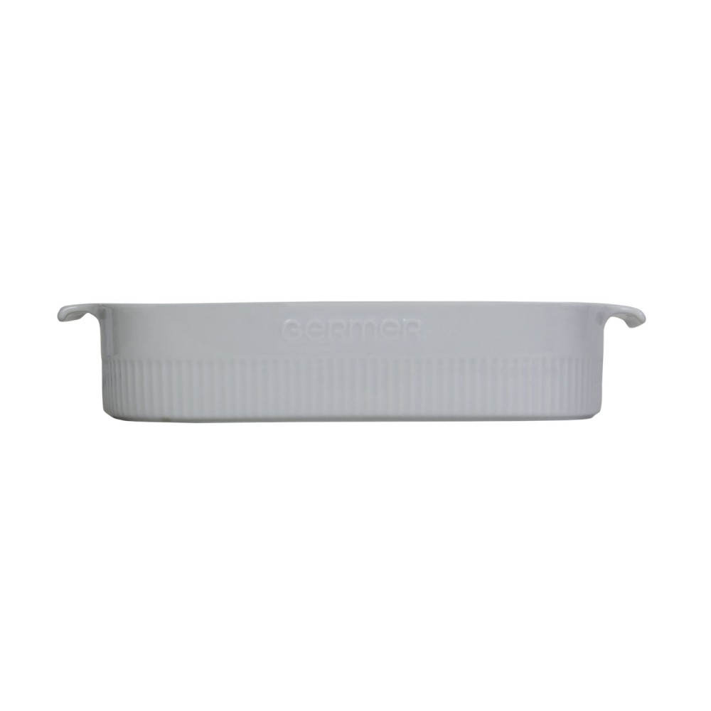 Travessa de Porcelana Retangular Germer 30X21cm Branco