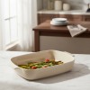 Travessa de Porcelana Retangular Germer 30X21cm Marfim