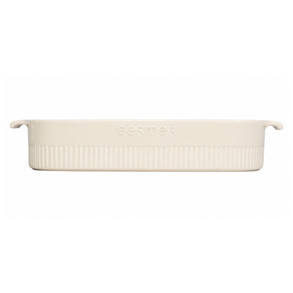 Travessa de Porcelana Retangular Germer 37x26cm Marfim
