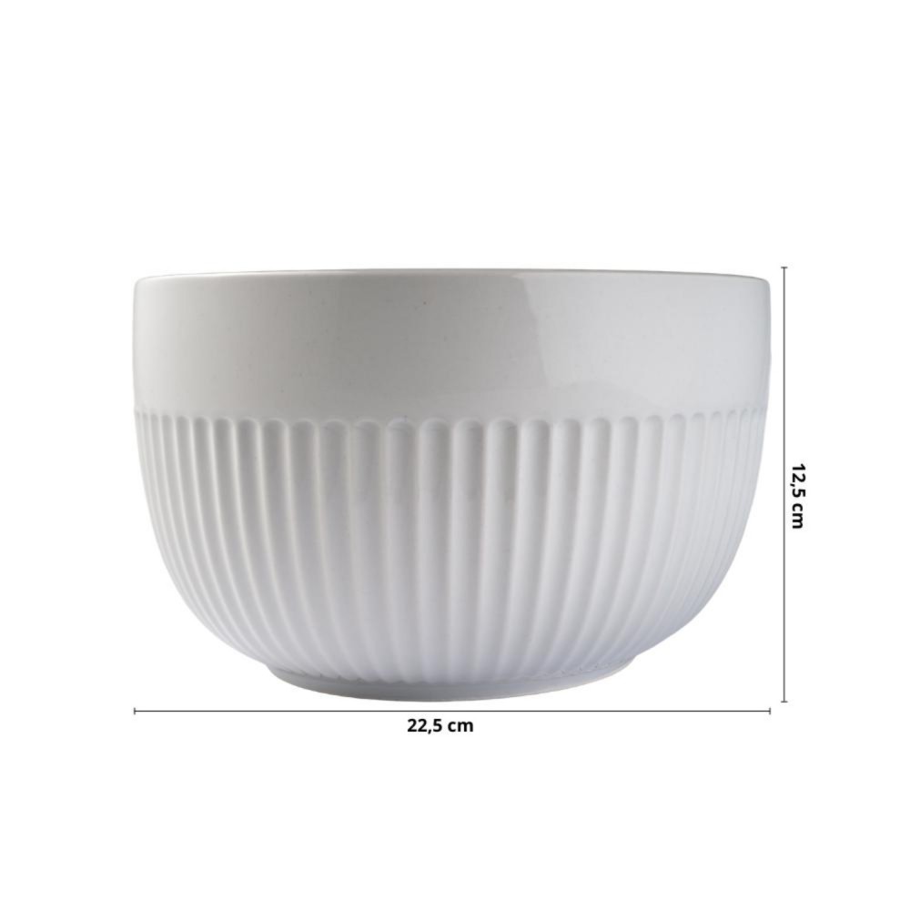 Tigela de Porcelana 2990mL Assar e Servir Germer Branco