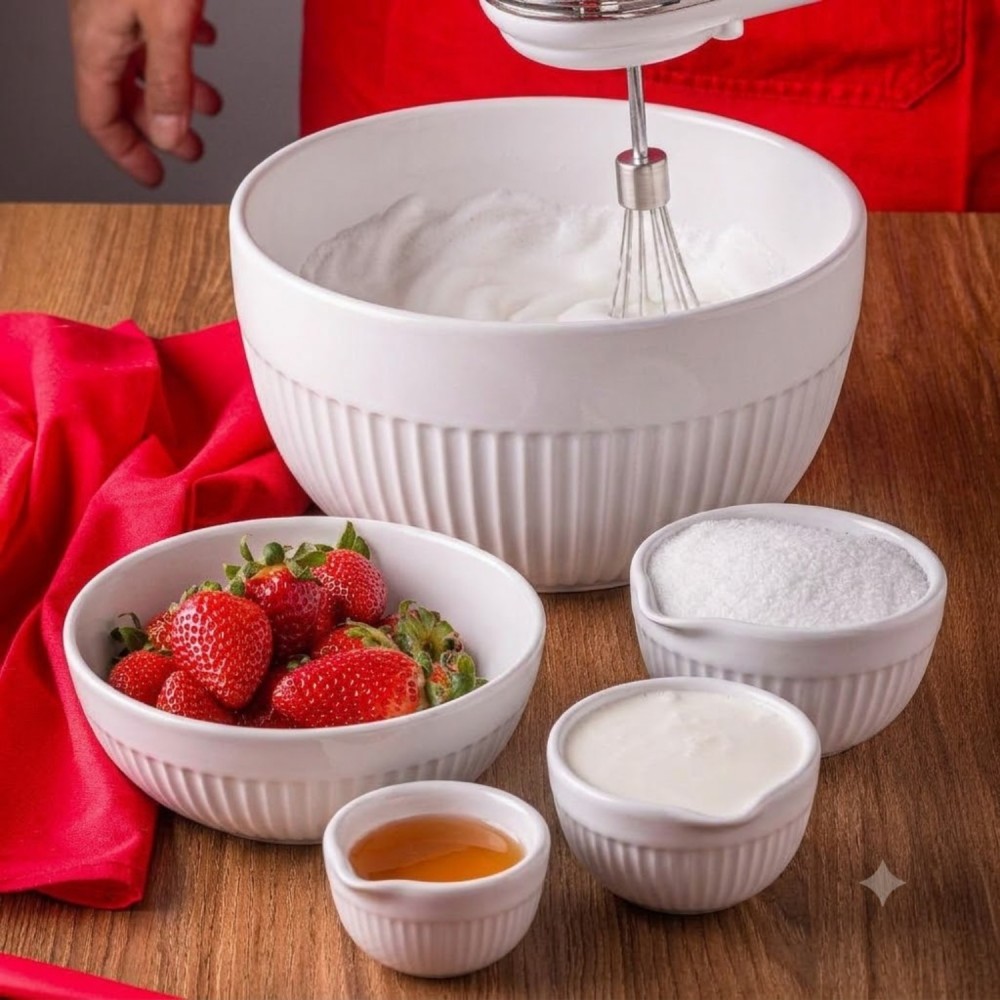 Tigela de Porcelana 2990mL Assar e Servir Germer Branco
