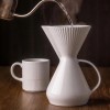 Bule de Porcelana com Porta Filtro Germer Branco