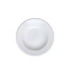 Prato de Porcelana Fundo Germer 23cm Hotel Branco