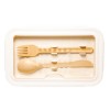 Pote para Marmita Hermética com Talhares 1,1L Lyor Off White