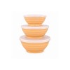Conjunto 3 Bowl Quadrados com Tampa Stripes Lyor