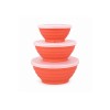 Conjunto 3 Bowl Quadrados com Tampa Stripes Lyor