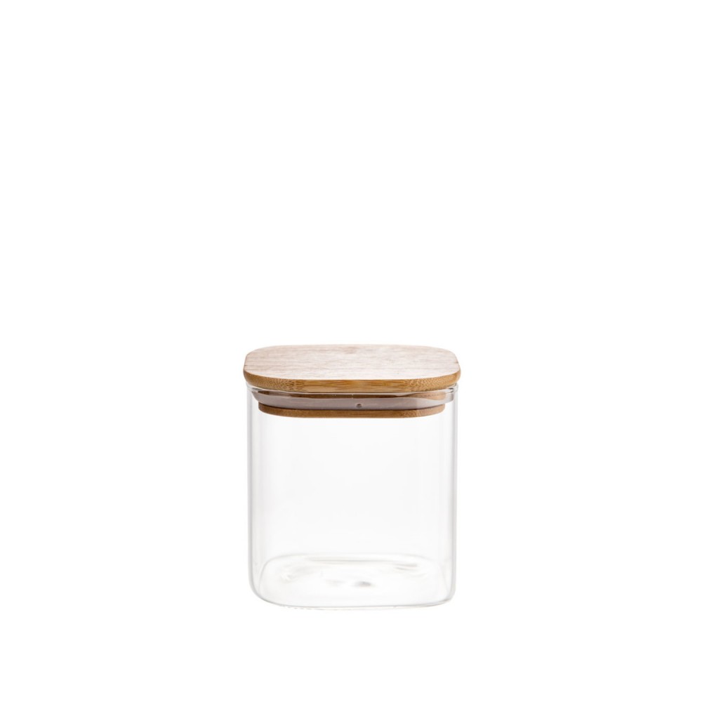 Pote de Vidro Quadrado 800ml Mori