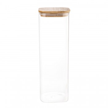 Pote de Vidro Quadrado 2600mL Mori