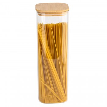 Pote de Vidro Quadrado 2600mL Mori