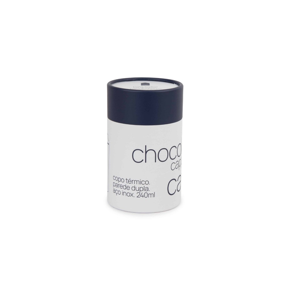 Copo Térmico com Tampa 240mL Azul Mori