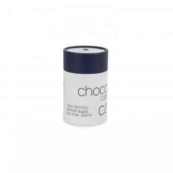 Copo Térmico com Tampa 240mL Azul Mori