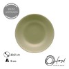 Prato de Louça Fundo 20,5cm Oxford Oliva