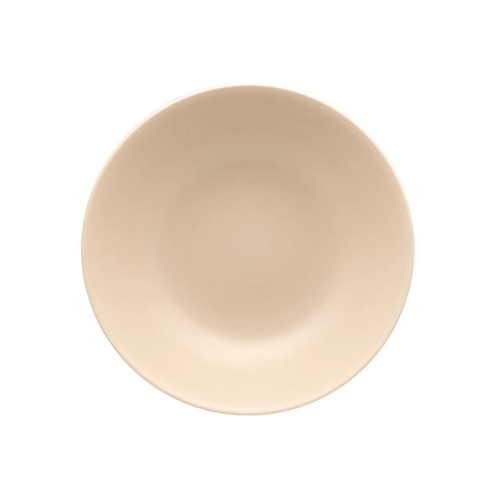 Prato de Louça Fundo 20,5cm Oxford Merengue