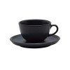 Xícara Louça c/ Pires 220mL Oxford Preto Onix
