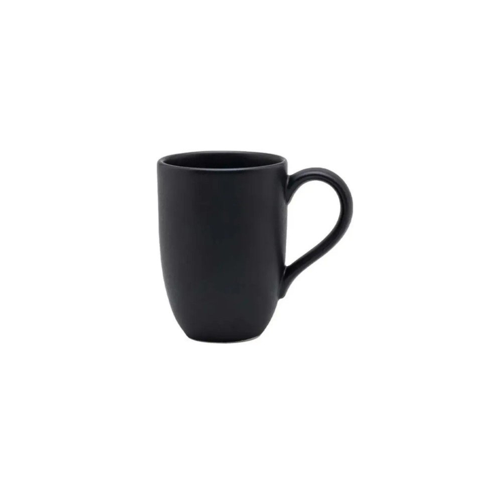 Caneca de Cerâmica Oxford 350mL Flat Preto Onix