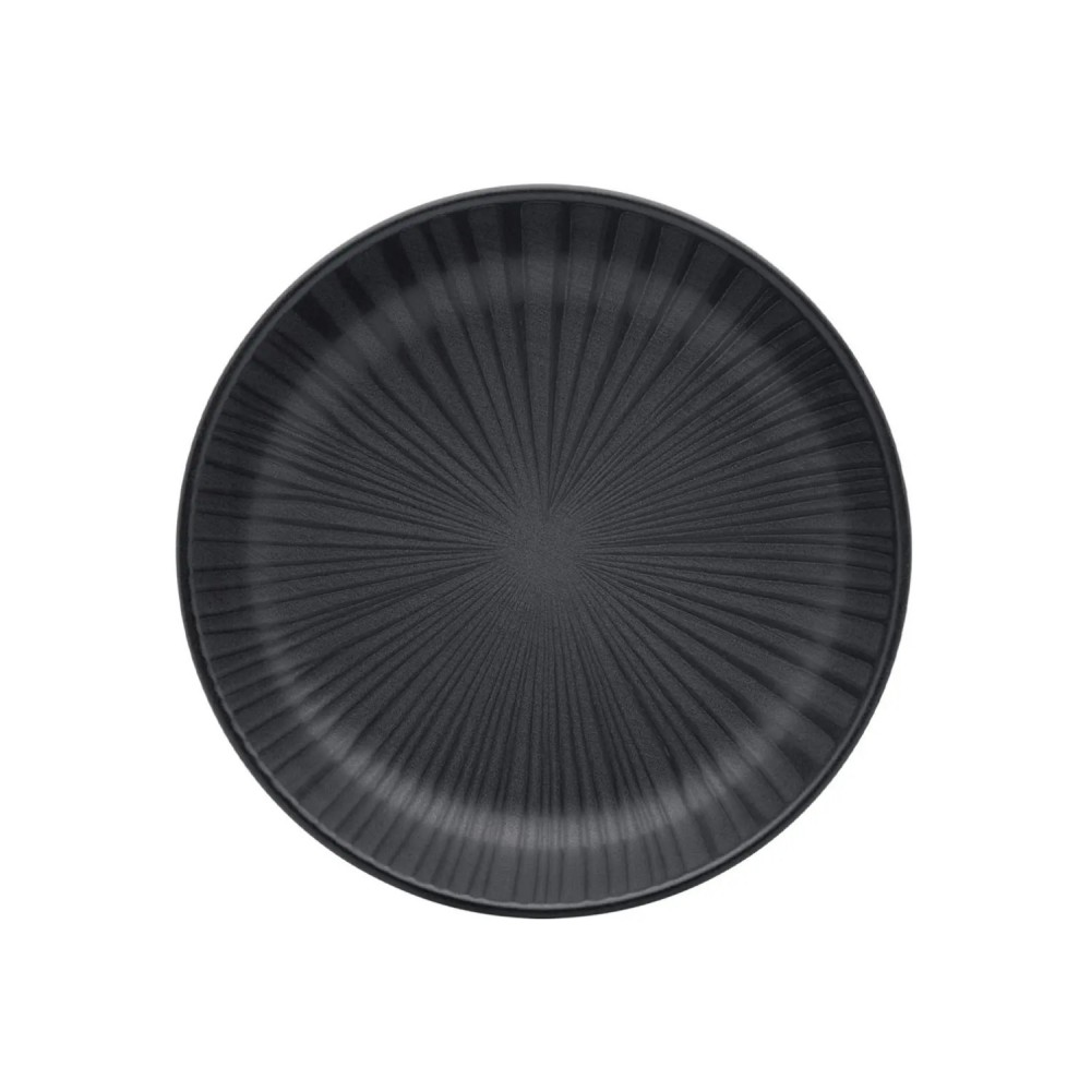 Prato de Louça Fundo 20,5cm Oxford Preto Onix 