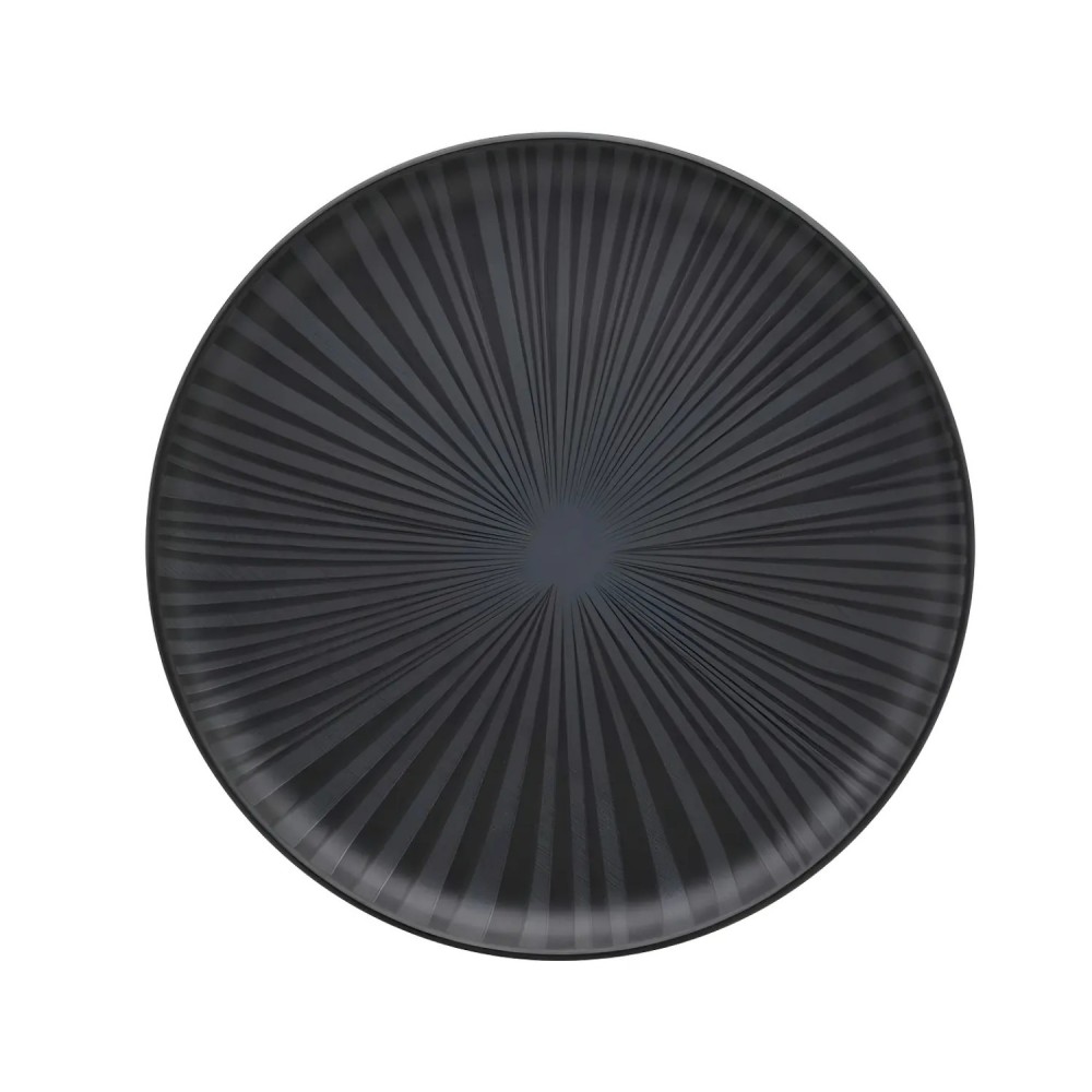 Prato de Louça Raso 26cm Oxford Preto Onix