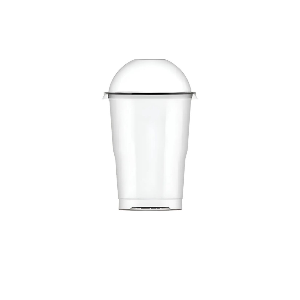 Copo Plástico Descartável com Tampa Bolha 250mL Plastilânia com 20un.