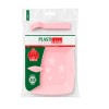 Kit Festa Descartável Rosa Plastilânia 10 Pratos 15cm + 10 Garfos