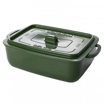 Pote Retangular 1200mL Plasútil Supreme Verde