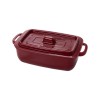 Pote Retangular 450mL Plasútil Supreme Vermelho