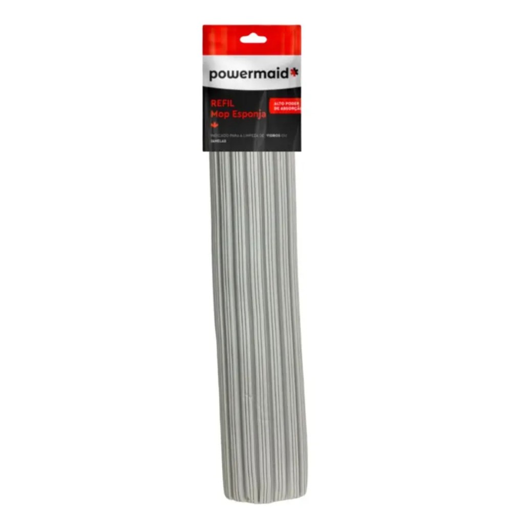 Refil para Mop Esponja Cinza Pro Powermaid