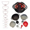Kit Tigelas Multifunções 8 peças Powermaid