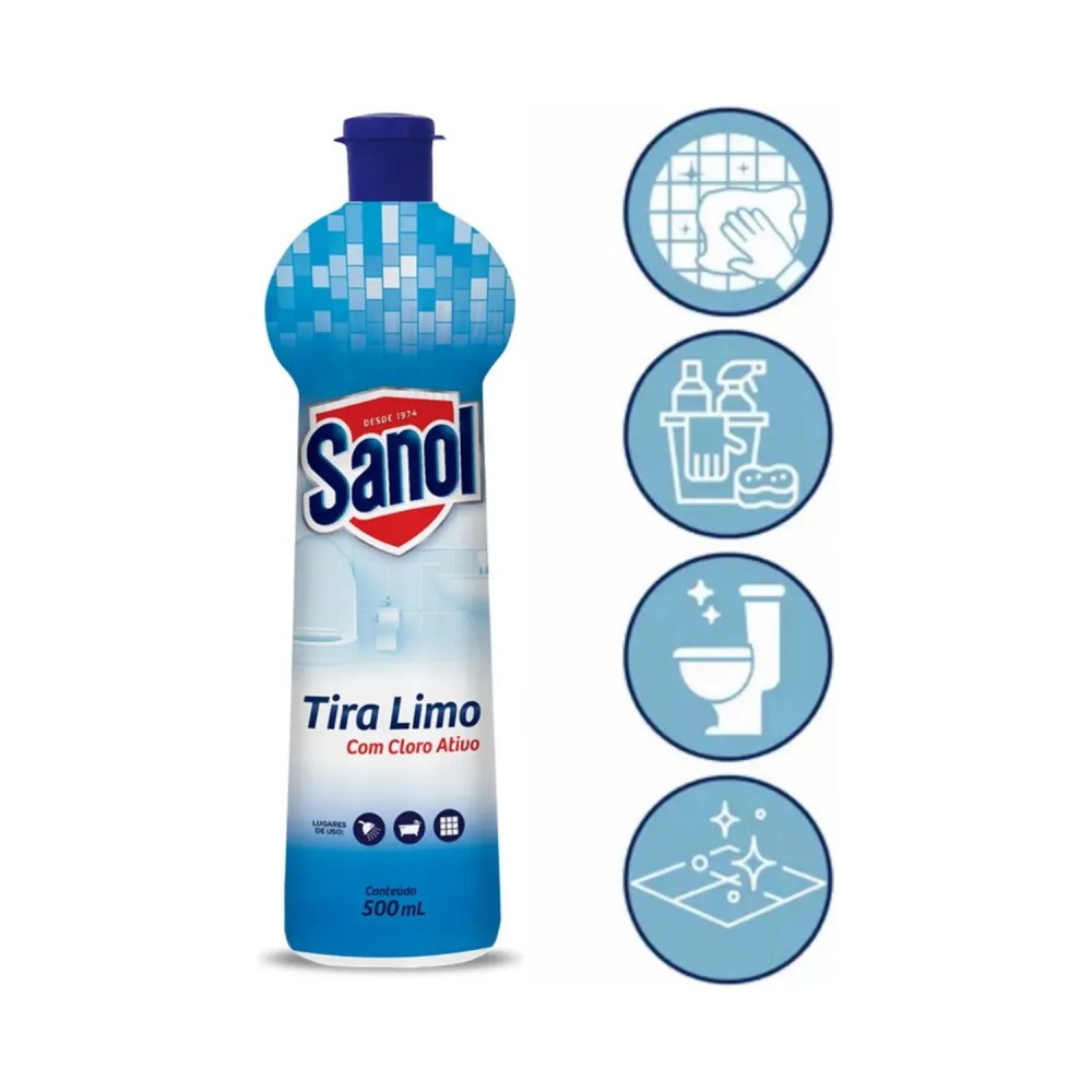 Limpador Banheiro Tira Limo Sanol 500mL