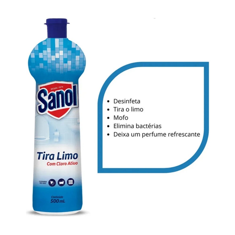 Limpador Banheiro Tira Limo Sanol 500mL