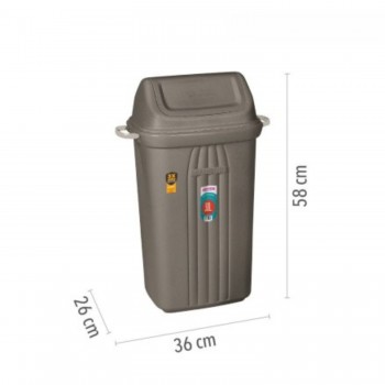 Lixeira com Tampa Basculante 30L Sanremo 