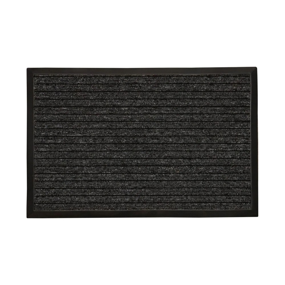 Tapete Capacho Duo 70x100cm Kapazi Preto Borda Unik