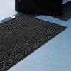 Tapete Capacho Duo 70x100cm Kapazi Preto Borda Unik
