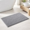 Tapete de Microfibra 40x60cm Joy Cinza Kapazi Popcorn