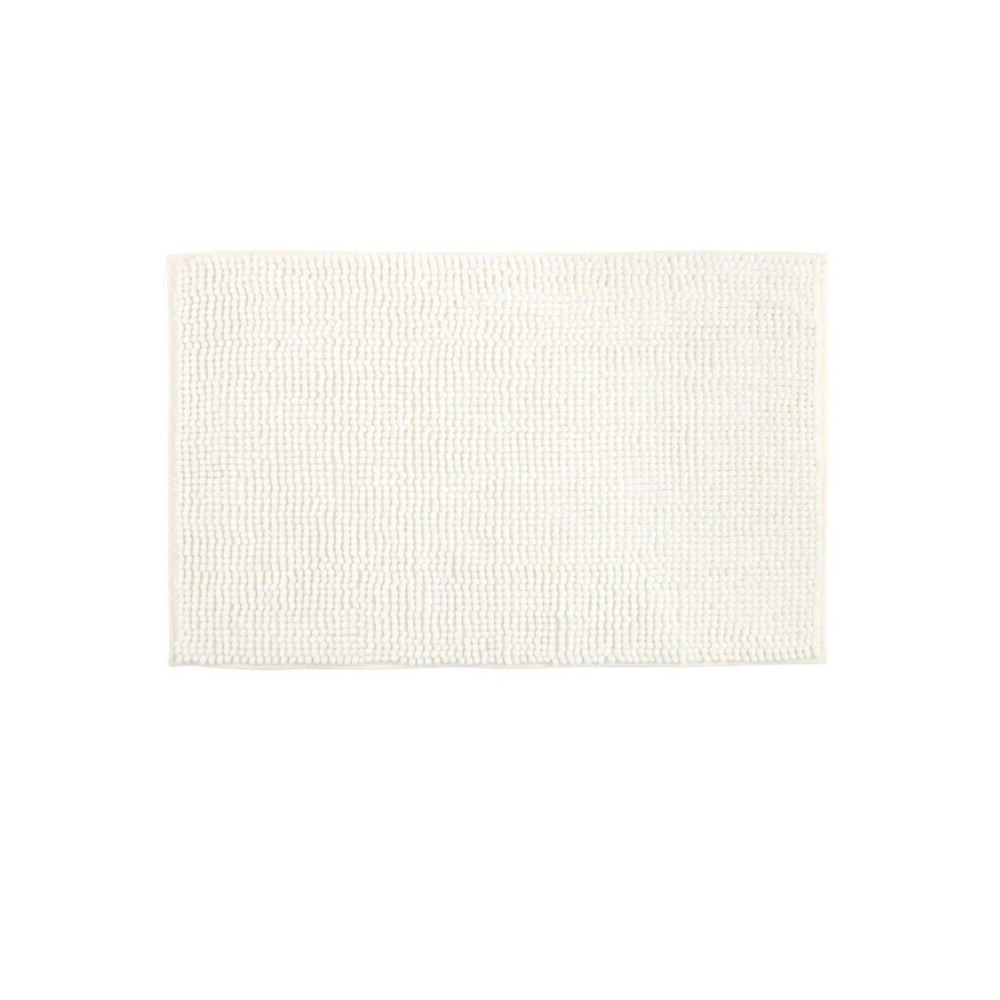 Tapete de Microfibra 50x70cm Joy Branco Kapazi Popcorn