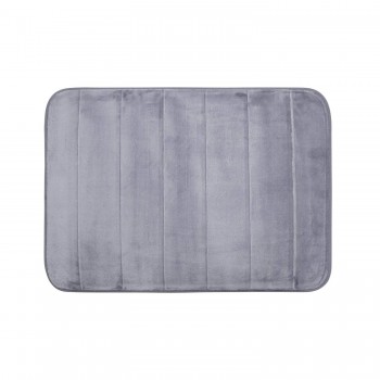 Tapete de Banheiro Antiderrapante 40x60cm Nuvem Cinza Kapazi