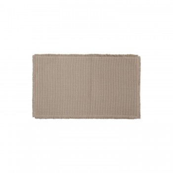 Tapete de Banheiro Waffle Marrom 50x80cm Kapazi