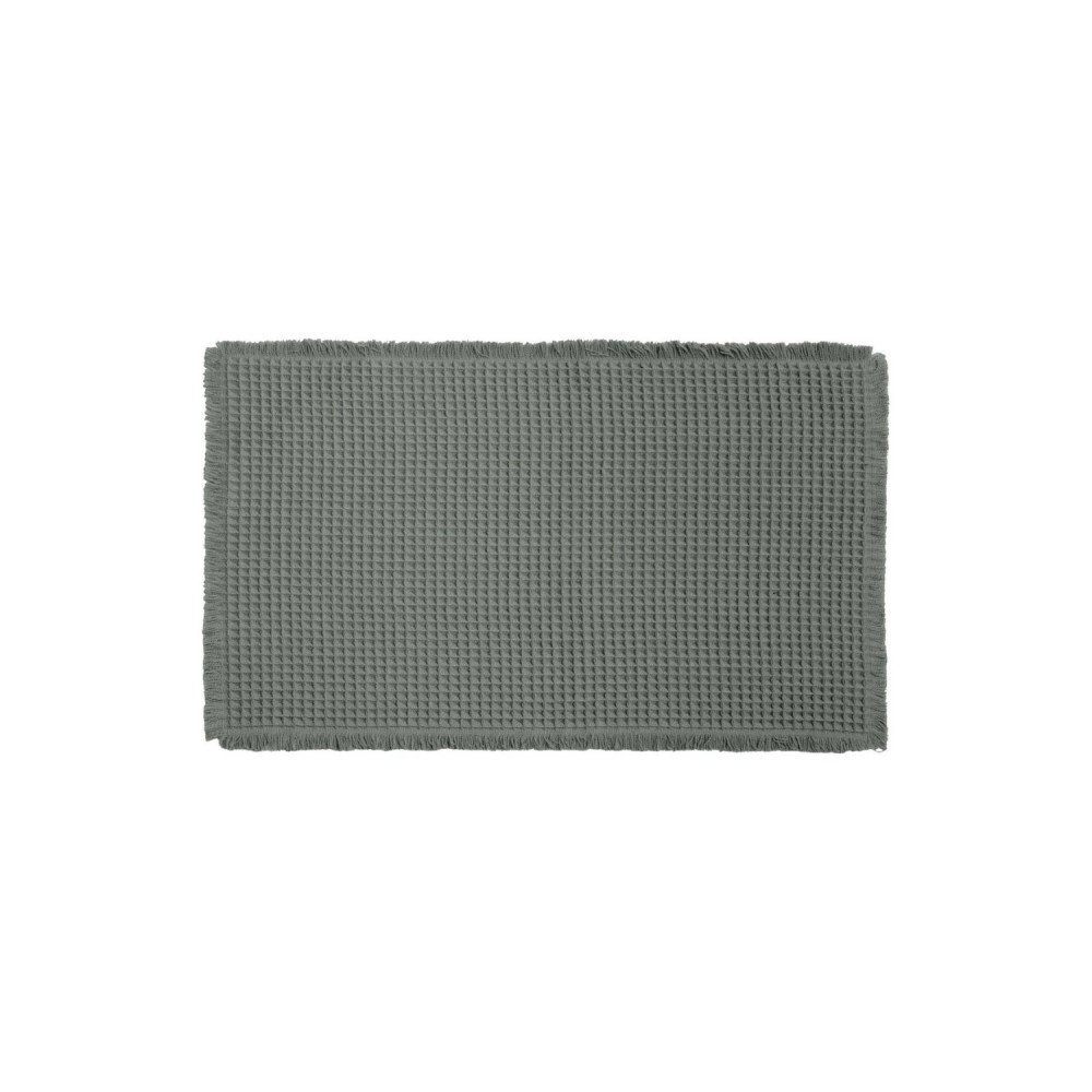 Tapete de Banheiro Waffle Verde 50x80cm Kapazi