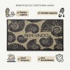Tapete Capacho Vinil 50x80cm Kapazi Home Conchas