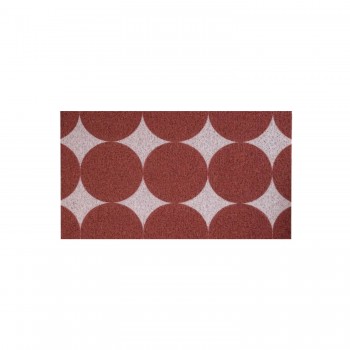 Tapete Capacho Vinil 50x80cm Kapazi Home Círculos 