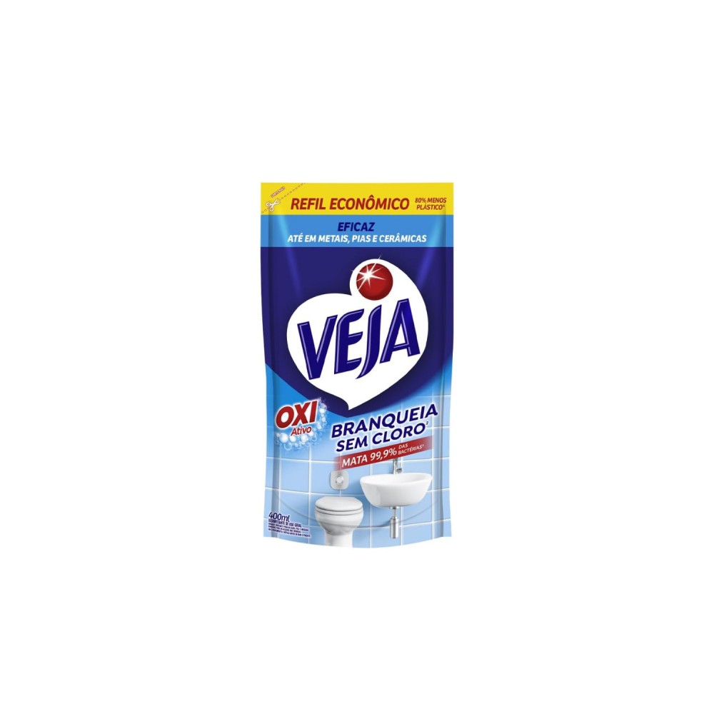 Limpador Banheiro Tira Limo Veja Antibac Oxi 400mL Refil