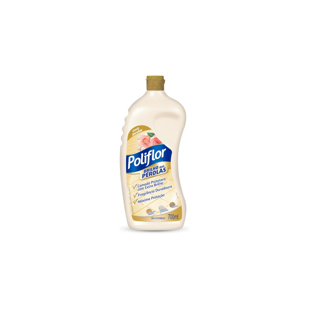 Cera Líquida Poliflor Pérola Máximo Brilho Incolor 700mL